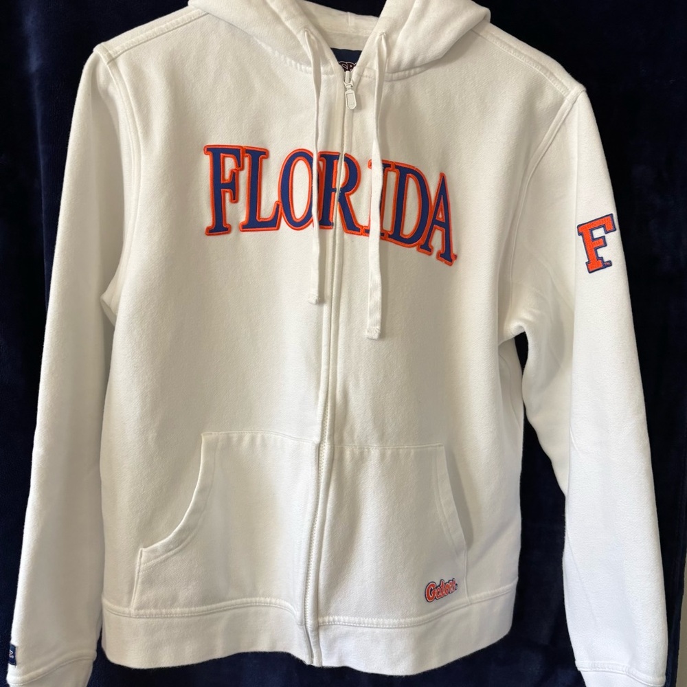 Ladies Jansport Florida Gators White Apparel Zip Up Hoodie/Football/Gators